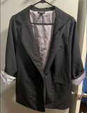 Torrid Black 3/4 Sleeve Blazer  Size 3