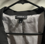 Torrid Black 3/4 Sleeve Blazer  Size 3